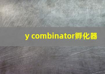 y combinator孵化器